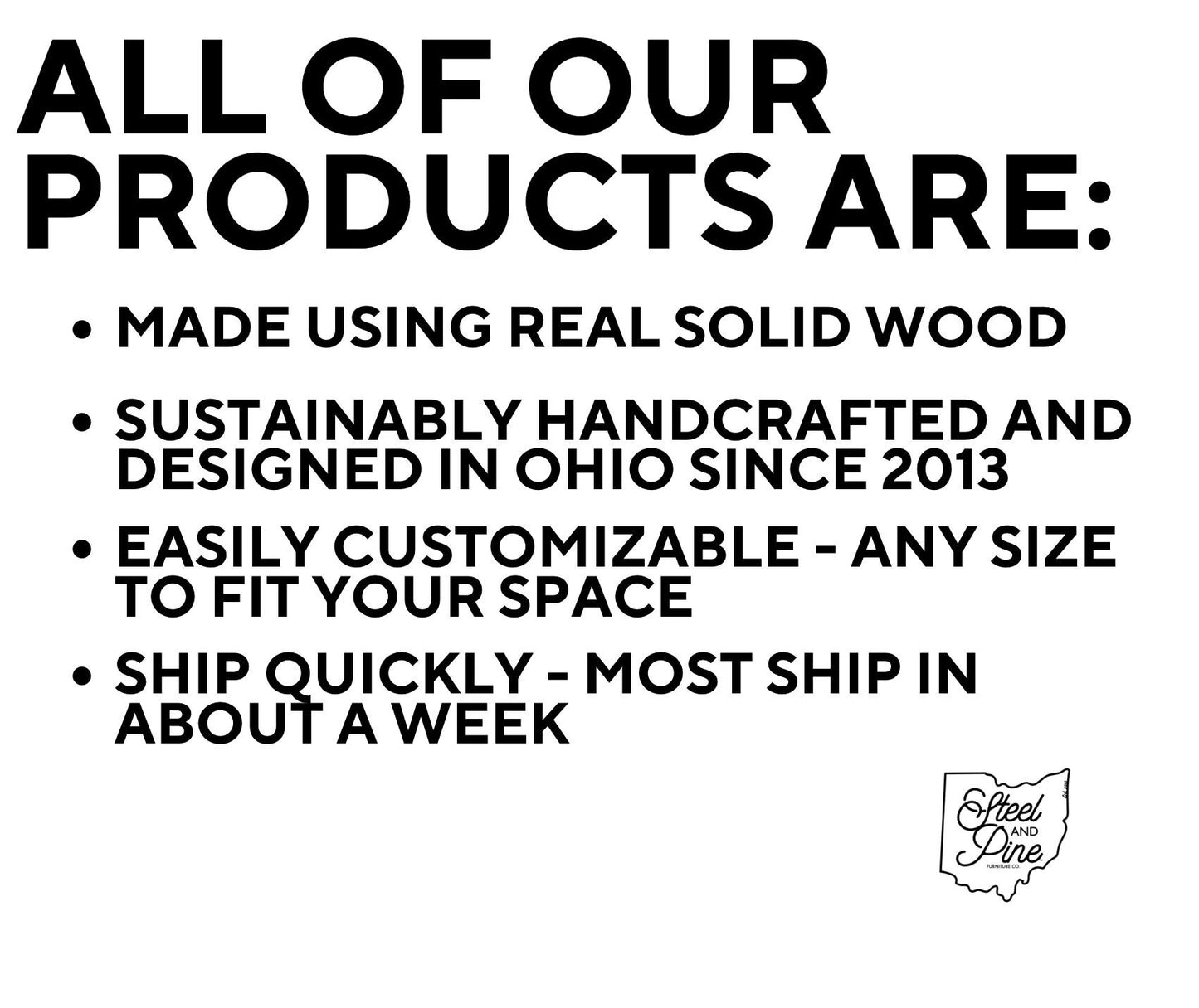 Steel and Wood Desk - 4 Desk Shelves