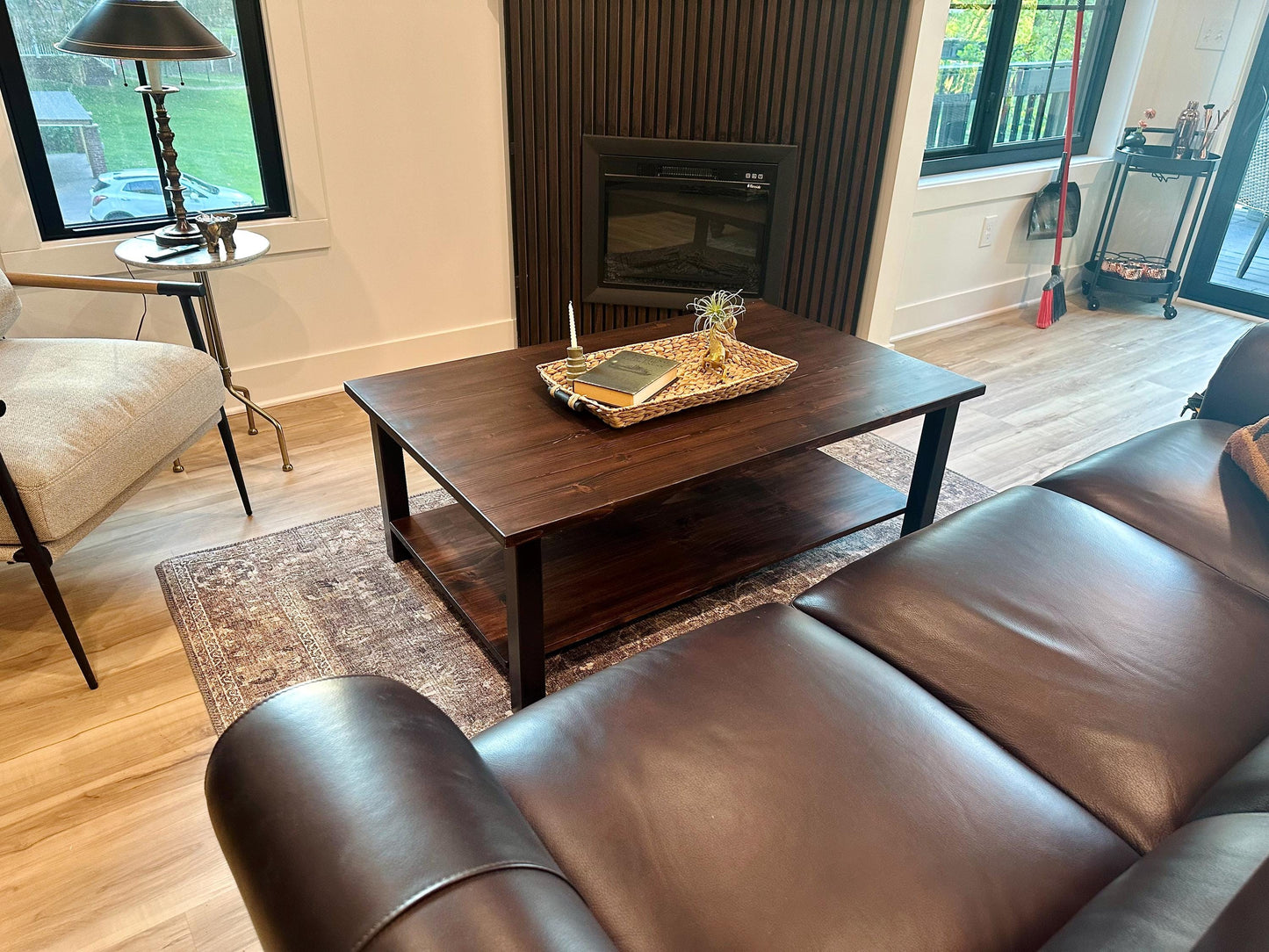 Modern Organic Wood Coffee Table