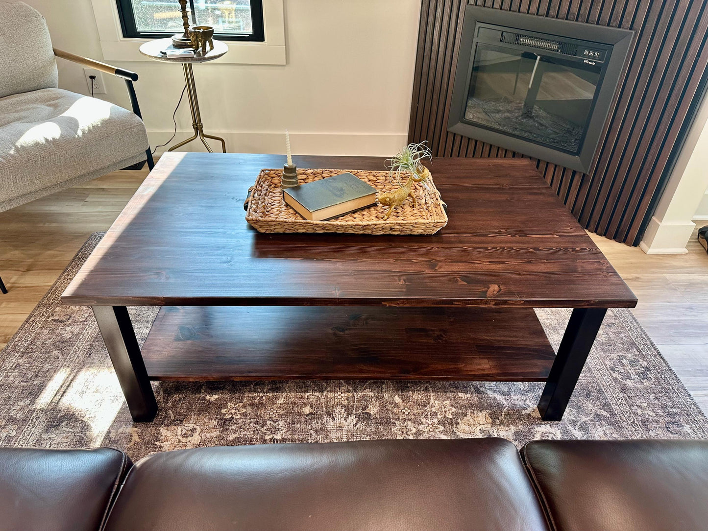 Modern Organic Wood Coffee Table
