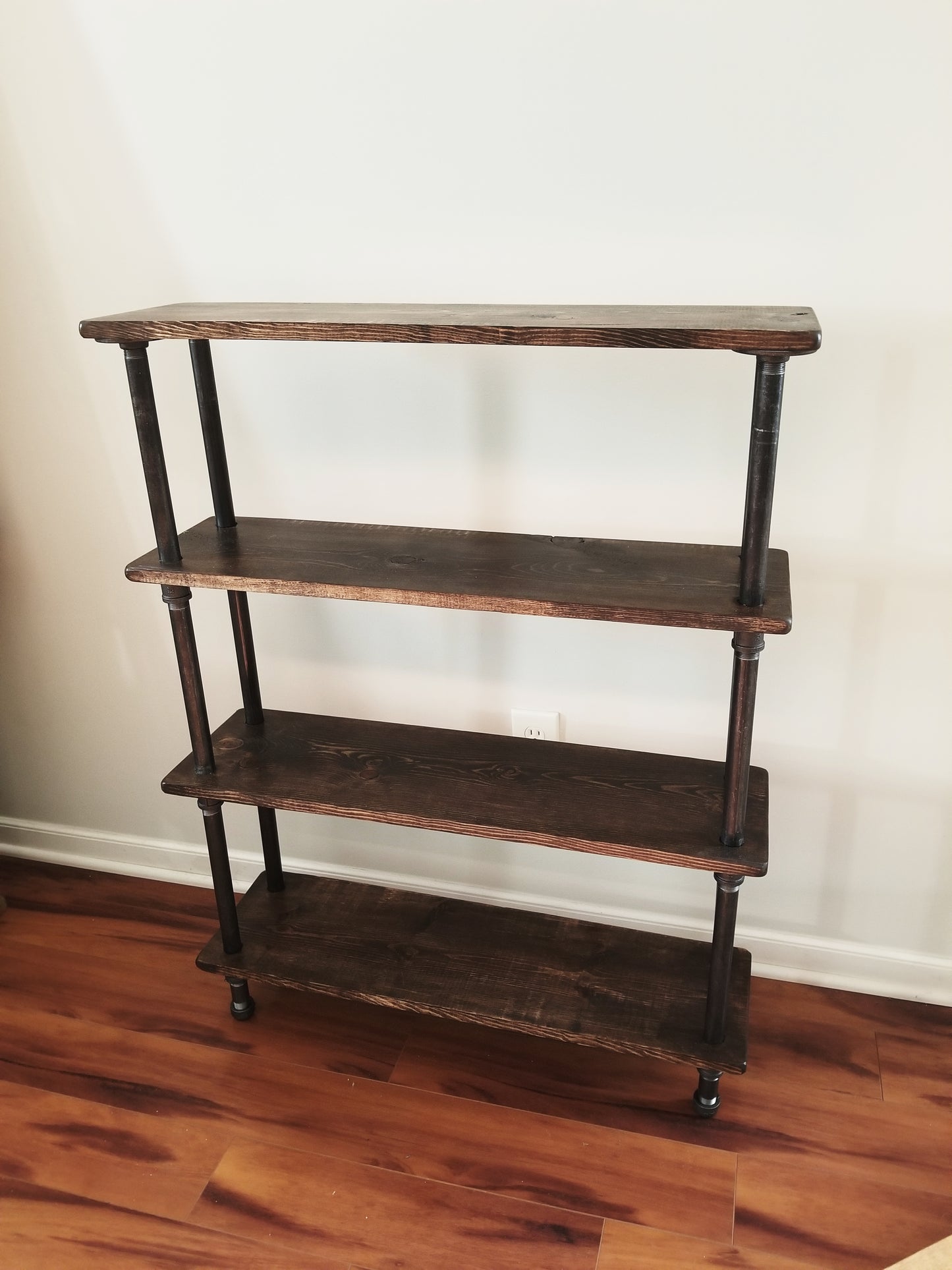 Steel and Wood Shelving Unit - Book Case - Wall Shelves - Multiple Shelf - Free Shipping