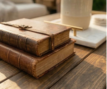 Outdoor Patio Steel and Wood Weathered Coffee Table  - Large Pipe - Free Outdoor Cover Included