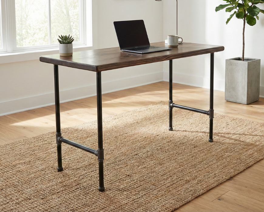 Steel and Wood Table