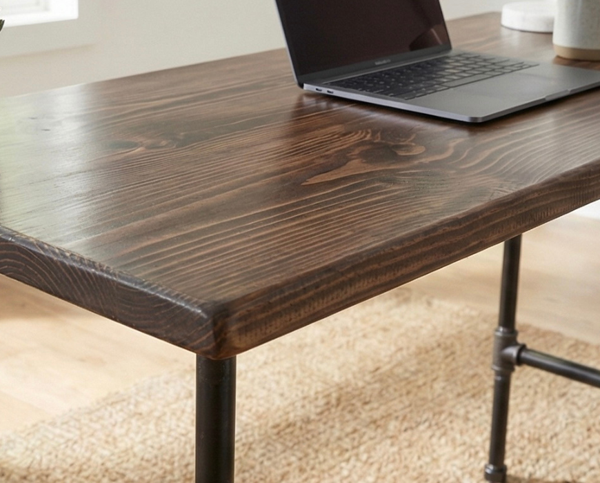 Steel and Wood Table