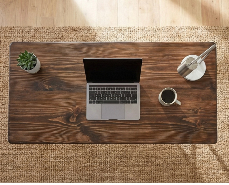 Steel and Wood Table