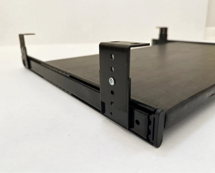 Steel and Wood Keyboard Tray -- Multiple Widths Available -- Adjustable Height