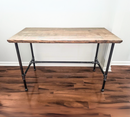 Steel and Wood Custom Edge Desk