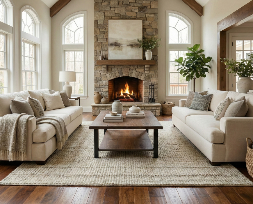 Steel and Wood Coffee Table - Square Steel