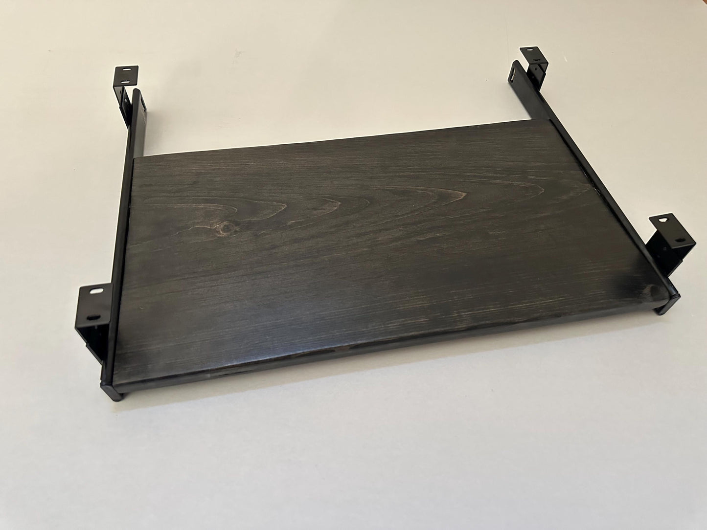 Steel and Wood Keyboard Tray -- Multiple Widths Available -- Adjustable Height