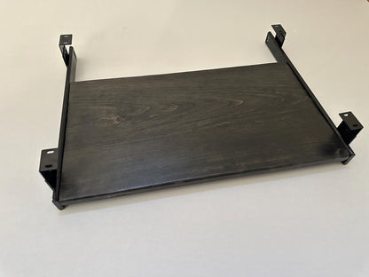 Steel and Wood Keyboard Tray -- Multiple Widths Available -- Adjustable Height