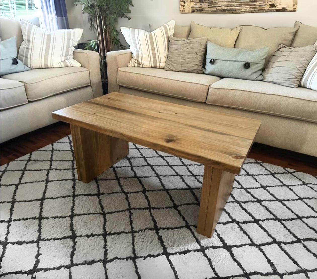 Custom Solid Wood Coffee Table