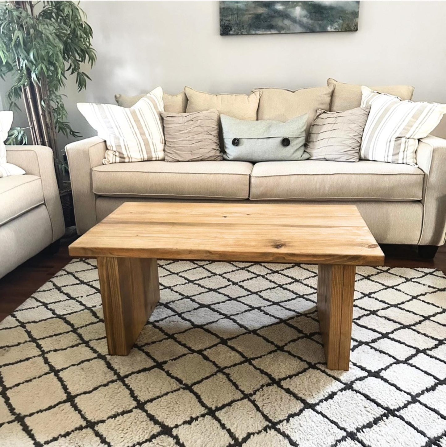 Custom Solid Wood Coffee Table