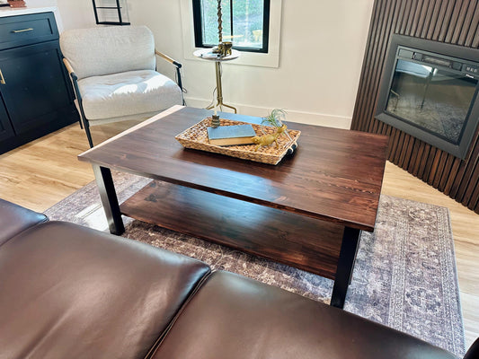 Modern Organic Wood Coffee Table