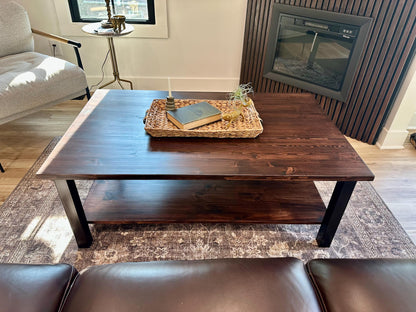 Modern Organic Wood Coffee Table
