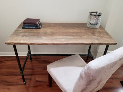 Steel and Wood Custom Edge Desk