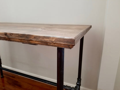 Steel and Wood Custom Edge Desk
