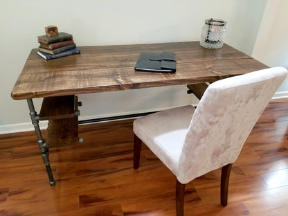 Steel and Wood Desk - 4 Desk Shelves
